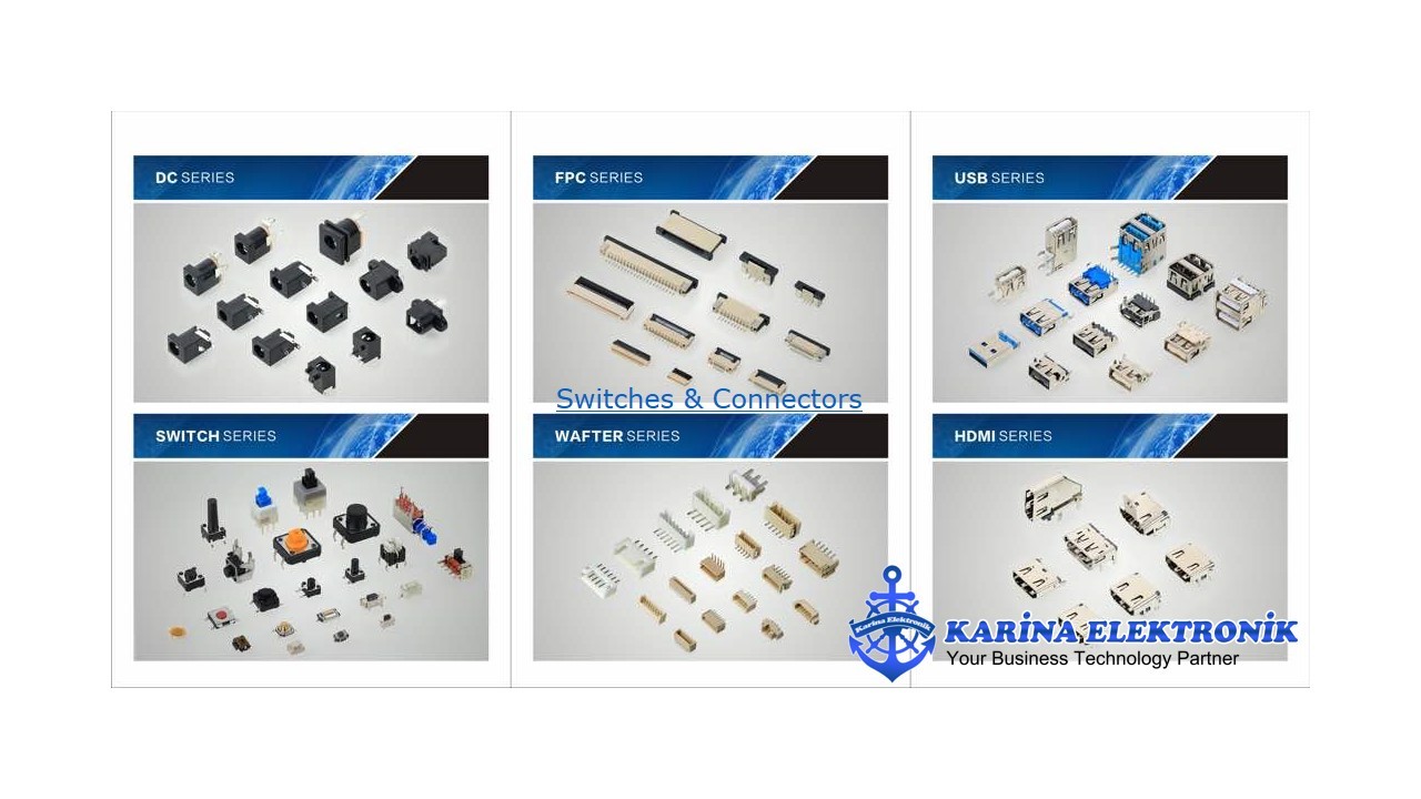 XLR Connector , Konnektör , Switchler ve Bağlantı Elemanları , Anahtarlar