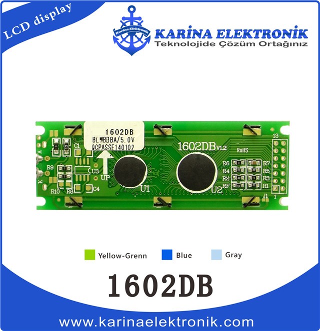 1602DB Back Side , Character LCD