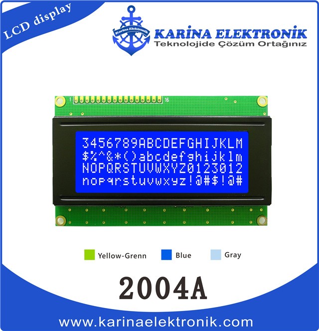 2004A Blue Colour , Character LCD